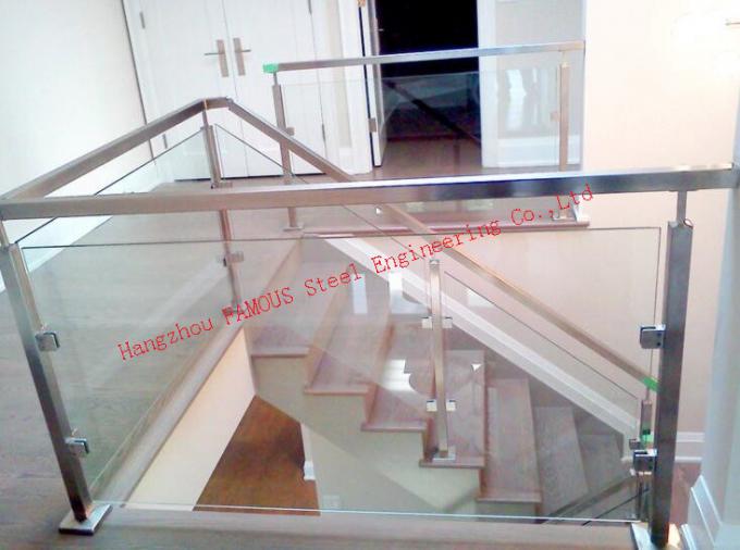 Transparent Guard Railing Clear Tempered Glass Railing Stair Handrail Guardrail Easy Installation
