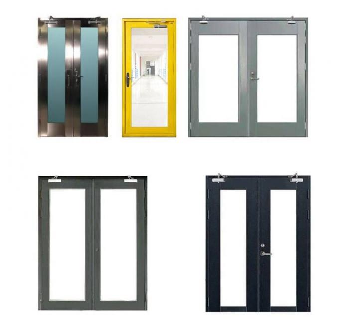 ISO3834 Toughened Glazed Glass Fire Rated Door Fireproof
