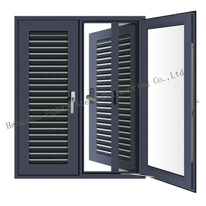 Customized Aluminum Adjustable Louvers Window Breezeway Jalousie Windows