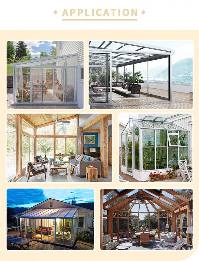 Module Sun Room Waterproof Office Building Customized 4 Season Prefab Aluminium Modular ...