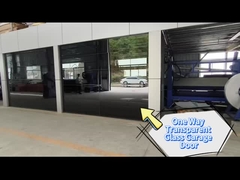 One Way Transparent Glass Garage Door-FASECBuildings