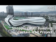 Sound Insulation Unitized Glass Curtain Wall Facade 5mm - 19mm Thickness