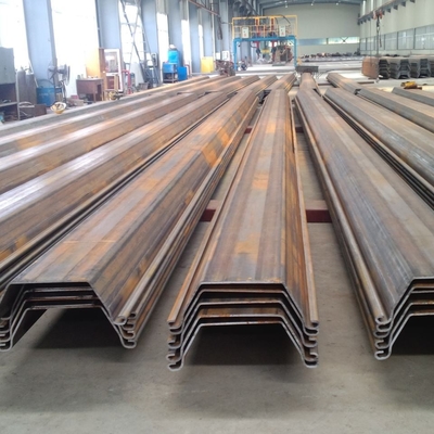 Az13-770 U Shaped Hot Rolled Sheet Piles Steel Width 770mm 12 Meters Length