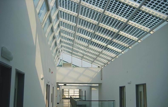 Clear Patterned Tempered Solar Panel Arc Photovoltaic Glass For BIPV Module Feature