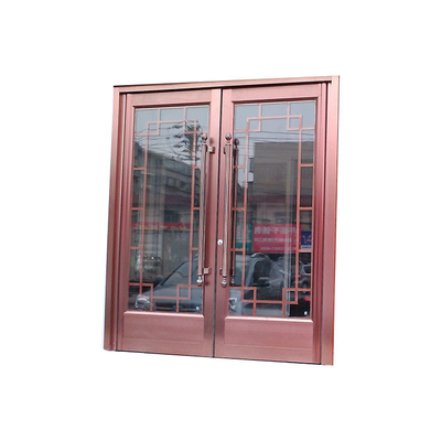 Aluminum Frame Store Front Glass Door With ADA Compliance Threshold