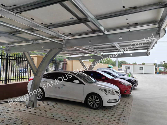 Commercial Solar Carport Bausatz For Shade Clean Energy Prefab PV Carport Structures