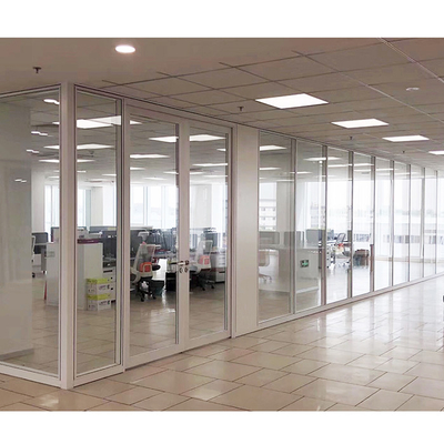Office Wall Interior Window Room Dividers Frameless Glass Pillar Partition