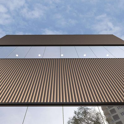 PVDF Aluminum Metal Wall Cladding Panels 4mm 5mm For Building