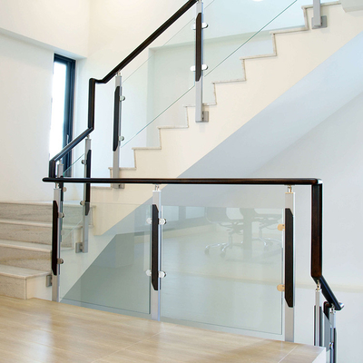 Customizable Handrail Glass Balustrade For Interior / Exterior Use