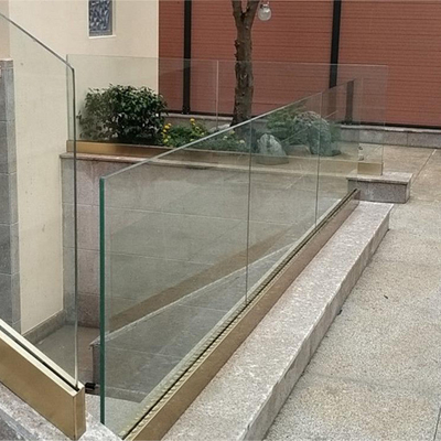 Customizable Handrail Glass Balustrade For Interior / Exterior Use