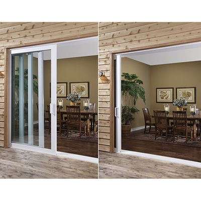 High Strength Aluminum Pocket Sliding Glass Doors Embedded Hidden Door