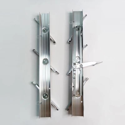 Single Tempered Glass Aluminium Louver Mechanism For Invisible Tilt Shutter
