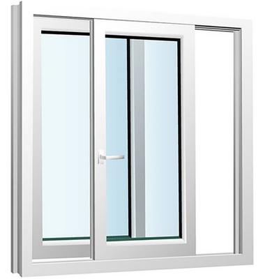 Plastic Steel Frame UPVC Windows For Exterior Facade Curtain Wall