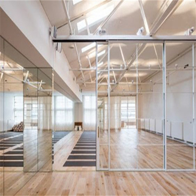 Soundproof Frameless Glass Partition Walls For Dance / Recording Studio