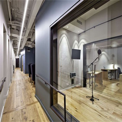 Soundproof Frameless Glass Partition Walls For Dance / Recording Studio