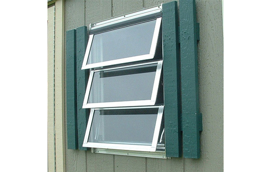 Clear Aluminum Glass Punched Windows For Homeowners Businesses Building