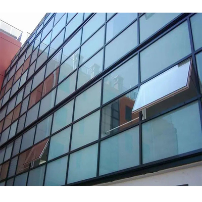 Clear Aluminum Glazing Glass Curtain Wall Facade For Exhibition Halls