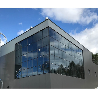 Clear Aluminum Glazing Glass Curtain Wall Facade For Exhibition Halls