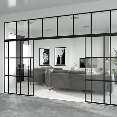 Customizable Modern Glass Partition Walls 5 - 12mm Thickness  Environmentally Friendly