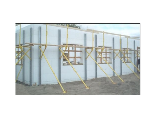 Zinc Coated / Painted Icf Steel Bracing For Housing Building Support