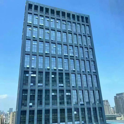 5mm - 19mm Thickness Glass Curtain Wall Facade Waterproof Up To 6.0kPa Wind Load