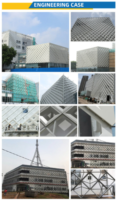 Custom Exterior Wall Building Facade Panels V Sharp Ventilated Aluminum Battens Louver