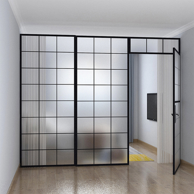 6 - 12mm Thick Customizable Tempered Glass Partition Walls With Door Easy To Install