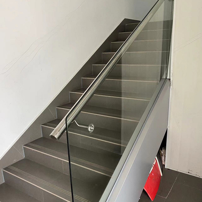 90mm - 120mm Height Glass Railing Powder Coated / Polished / Brushed / Anodized