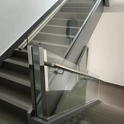 90mm - 120mm Height Glass Railing Powder Coated / Polished / Brushed / Anodized