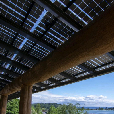 BIPV System Solar Sunshade / Pergola For Outdoor Canopy