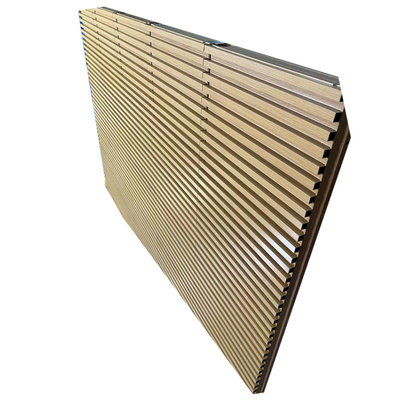 Woodgrain Aluminum Grille Fence For Durable Exterior Garage Doors