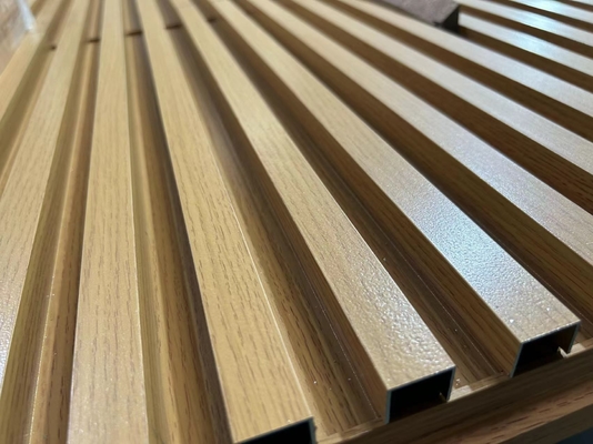 Woodgrain Finish Woodgrain Finish Aluminum Slats Modern Look For Garage