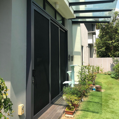 Villa Garden Security Sliding Screen Door With Aluminum Frame Stainless Steel Screen