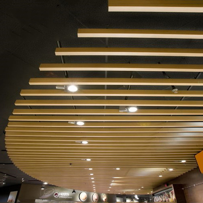 Wood Grain Aluminum Ceiling Board Wall Panel For Decoration