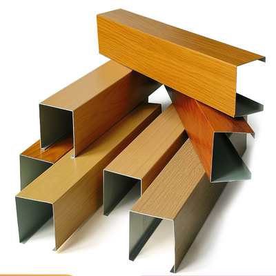 Wood Grain Aluminum Ceiling Board Wall Panel For Decoration