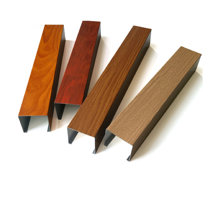 Wood Grain Aluminum Ceiling Board Wall Panel For Decoration