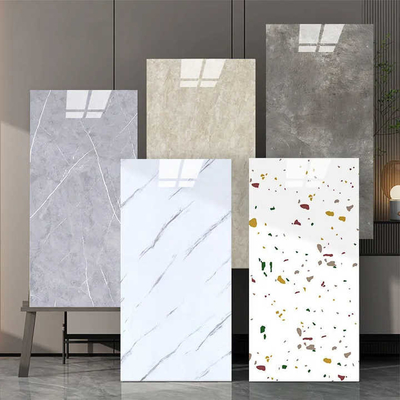Customized Coating Marble Wall Panel For Living Room PVC UV Marble Sheet