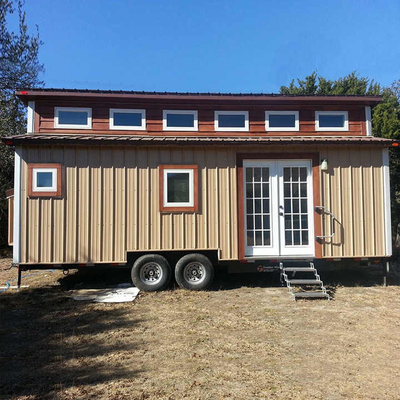 Fast Assemble Prefab Home Eco Friendly RV Function House On Wheel