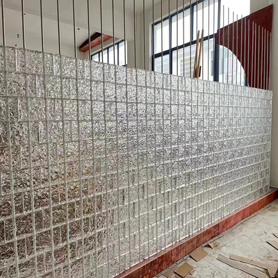Building Transparent Mosaic Tile Decoration Partition Wall Solid Glass Brick Curtain Wall