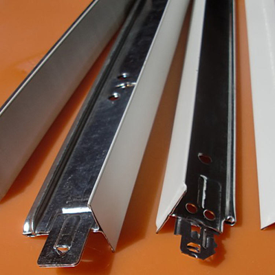 Suspended Ceiling System Screw Up T Grid / Ceiling T Bar Light Steel Keel Profile