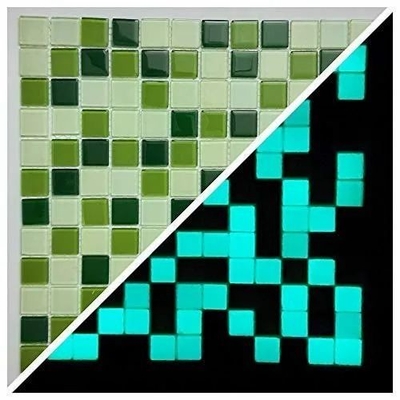 Modern Luxury Glow In The Dark Glass Tile For Swimming Pools