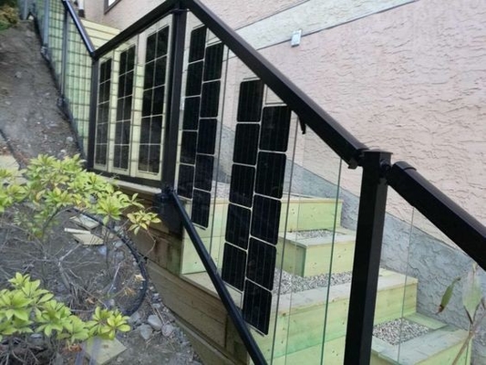 Green Innovation Solar BIPV Glass Railing Systems For Sustainable Living