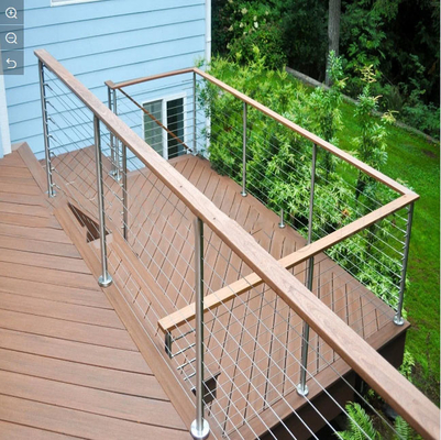 90 - 120mm Height Stair Hand Railings With Glass Thickness 8mm - 17.5mm