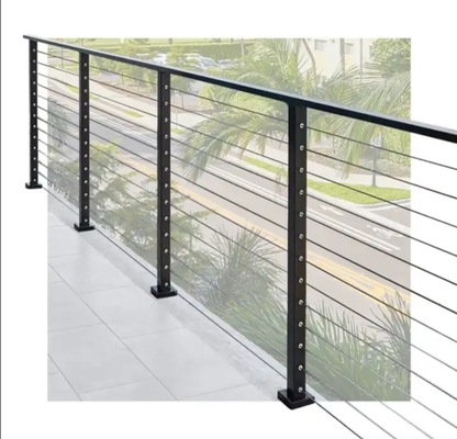 Floor Mounted Aluminium Stair Balustrade With 8mm - 17.5mm Glass Thickness