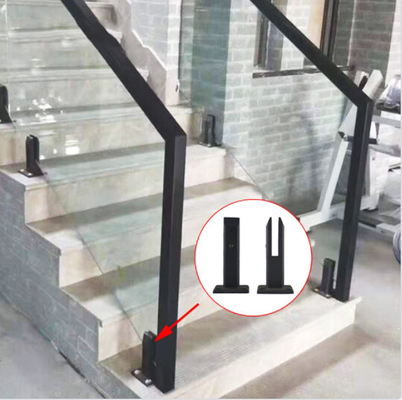 900mm 1100mm Stair Handrails With Ultra Clear Glass Colors For Long Lasting Performance