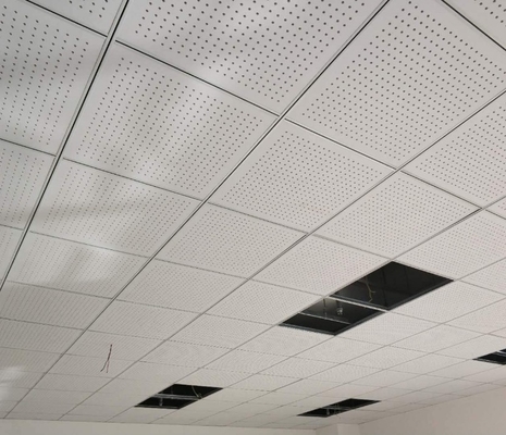 PVC Film Gypsum Ceiling Tile Board For Decorative, Gypsum Material Ceiling Panel