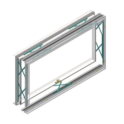 Push Flat Window Frosted Glass / Bathroom Glass With Customized Color And Shape