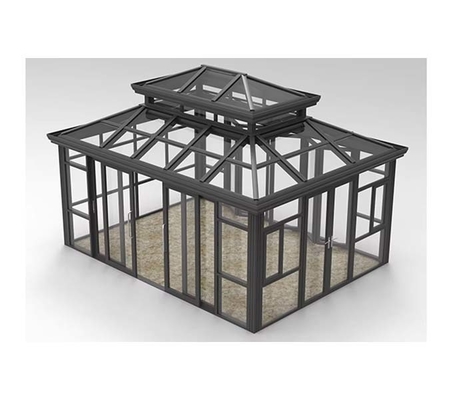 Commercial Sunroom Aluminum Alloy Material Frame Easy Assembly Curved Lowes Unique Glass