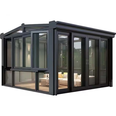 Sliding Double Door and Polygon Roof Molding The Perfect Addition to Your Glass House