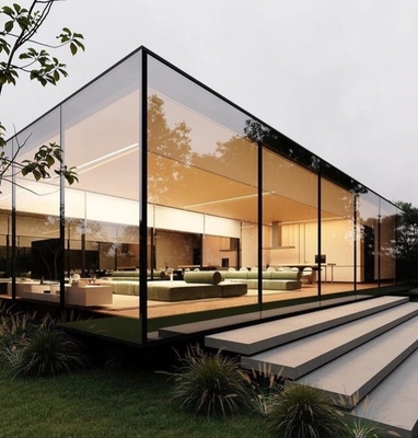Four Season Solarium Glass Sunrooms within Sliding Double Door for Customized Size